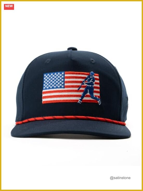 Adjustable Baseball Rope Hat - Youth & Adult Sizes, Snap Back